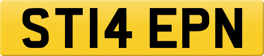 ST14 EPN private number plate
